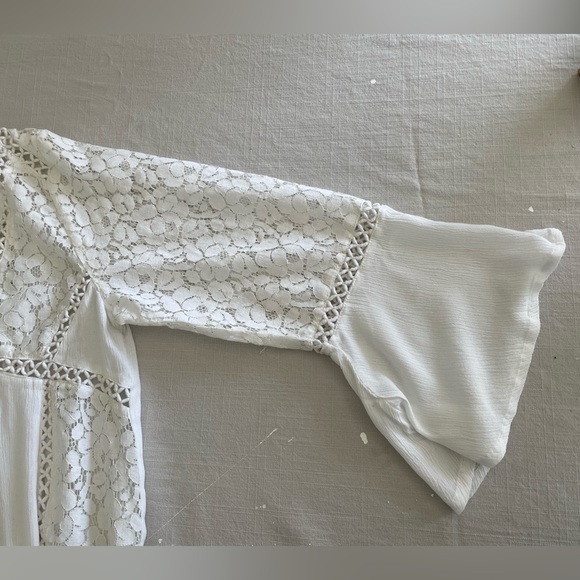 Blue Island Swimsuit Coverup V Neck
Bathing Suit Beach Dress Flowy Swim Bikini - Picture 5 of 5